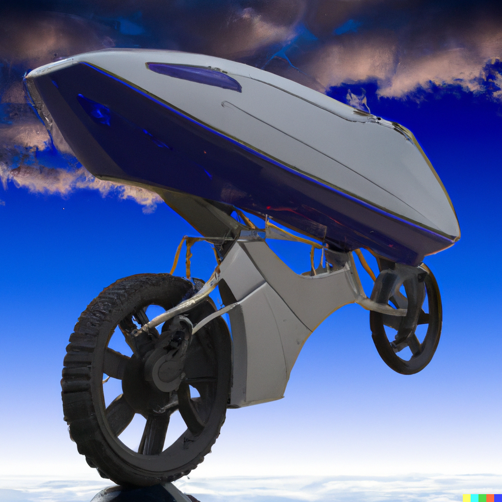 Flying bike designed by AI