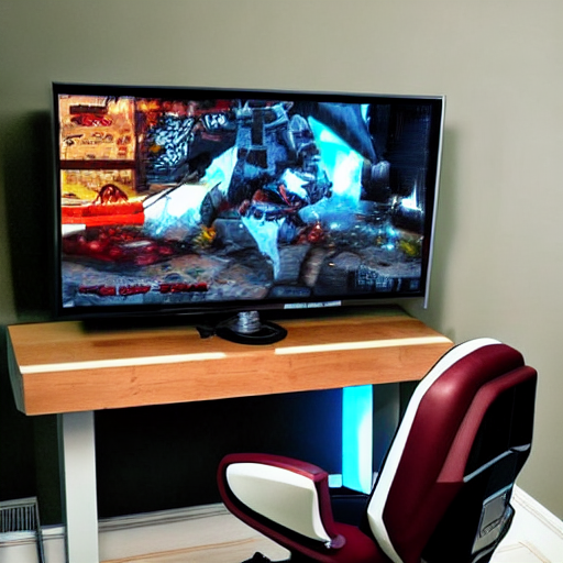 red and white leather gaming chair setup for a desk station 
