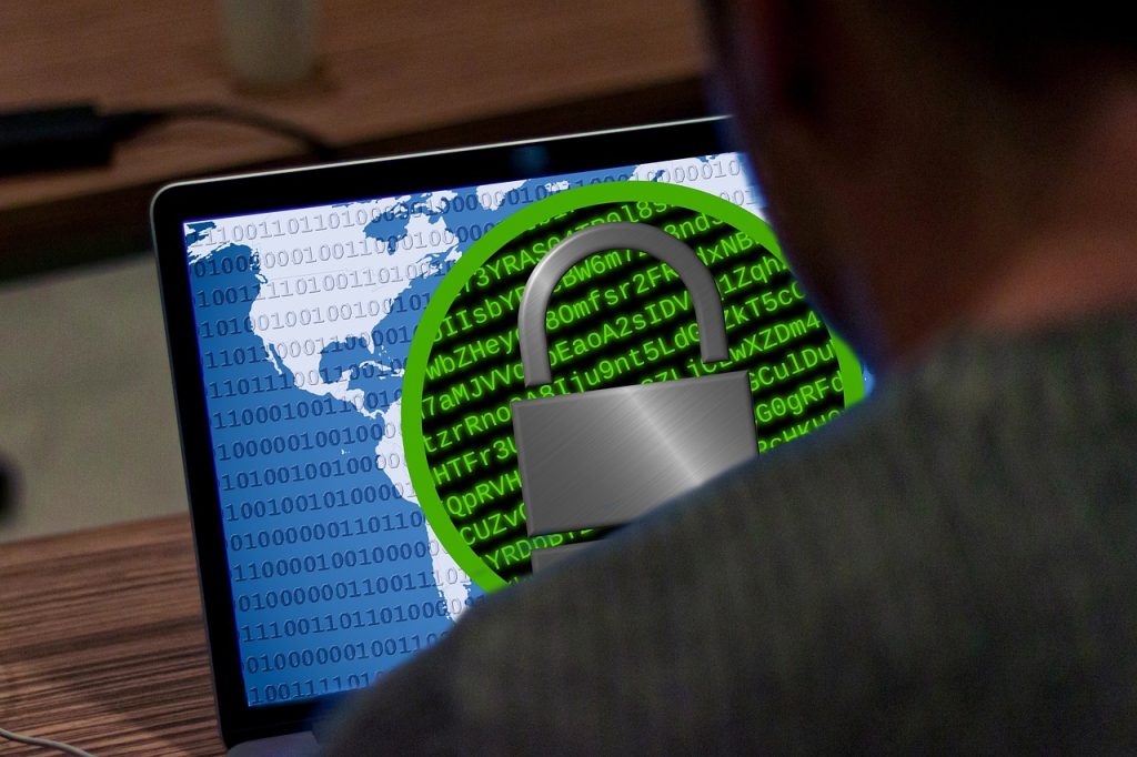 cyber crime, malware on a screen