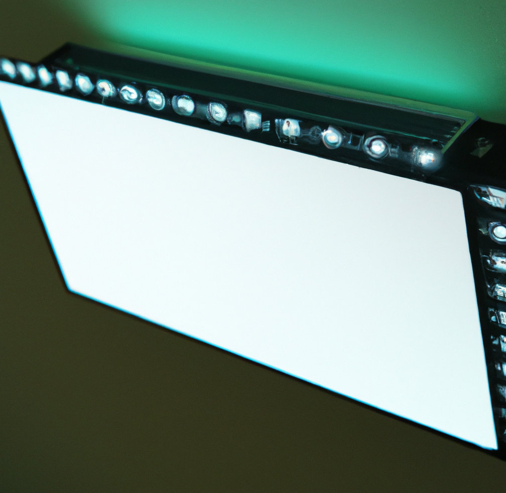 rectangular led panel with white acrylic sheet over light source