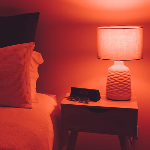 Red light in the bed room