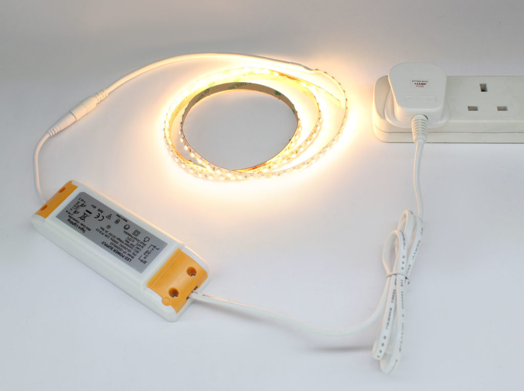 LED strip light with a LED driver