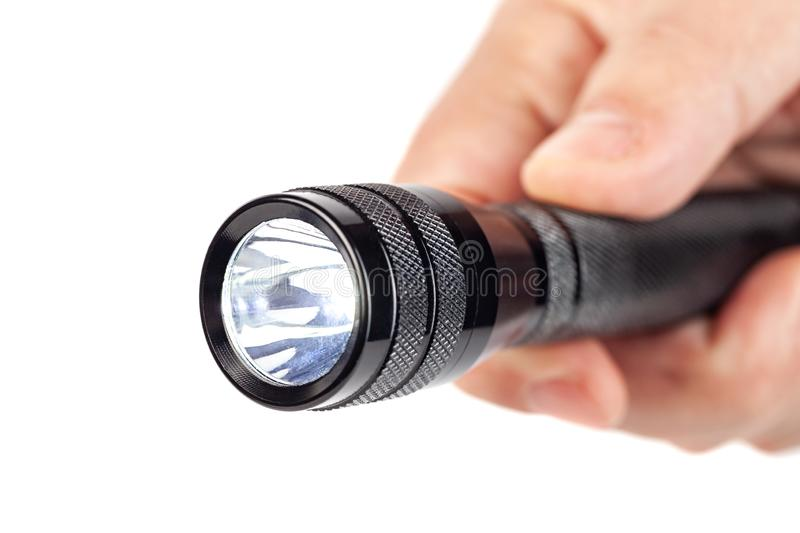 Handy flashlight that turned on