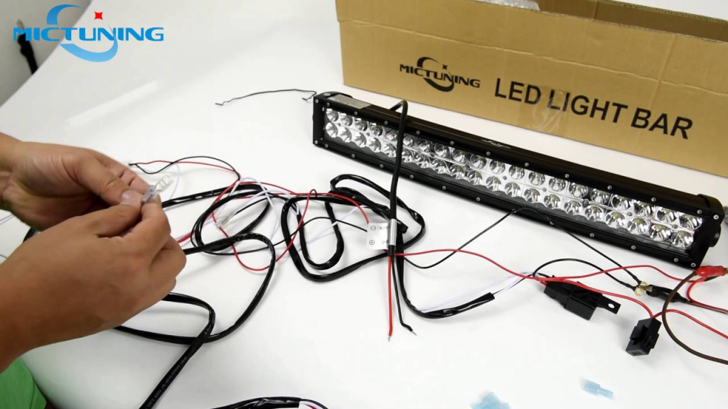 setting up an led ligth bar with 3 wires