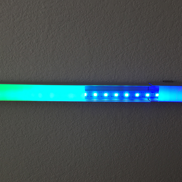 DIY LED strip diffuser