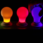 Colorful LED light bulb